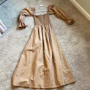 Petal and Pup Brown Maxi Dress